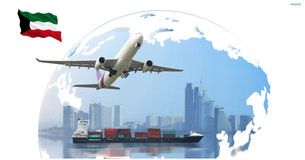 Air cargo shipping from UK to Kuwait with air cargo plane