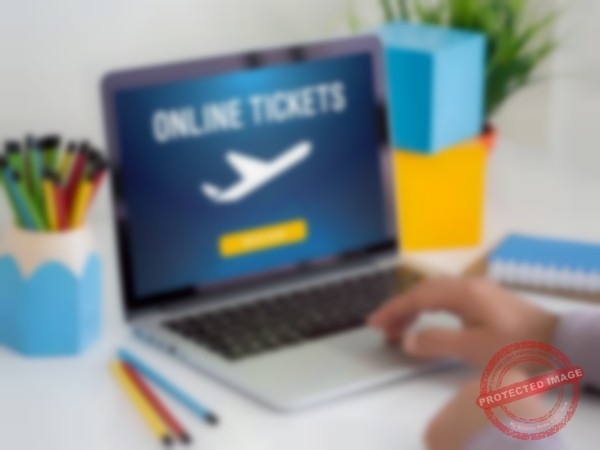 Buying airline tickets on computer